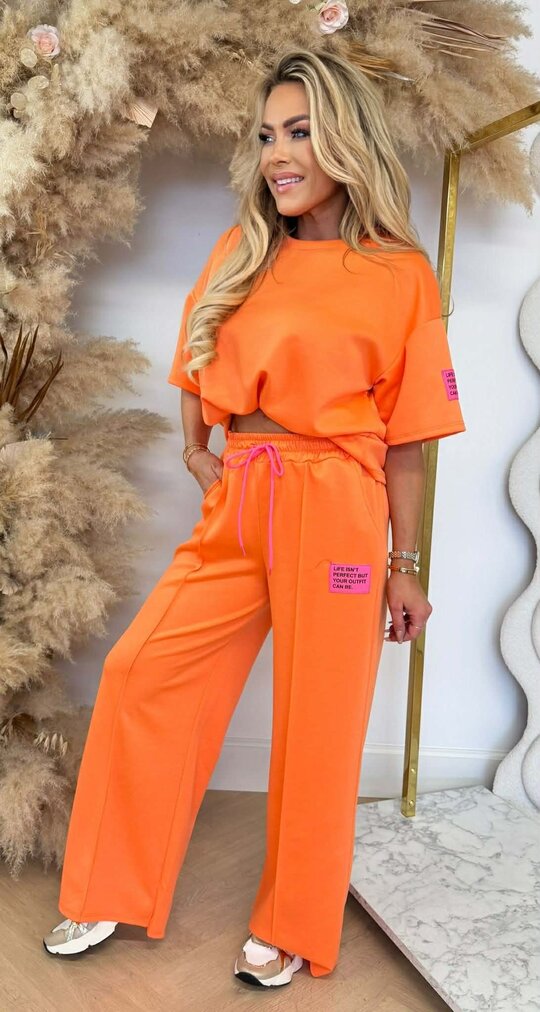 VIRAL LONG EMBLEEM SET ORANGE