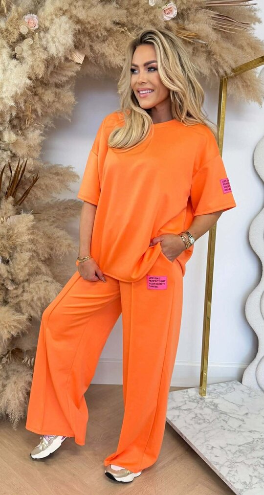 VIRAL LONG EMBLEEM SET ORANGE