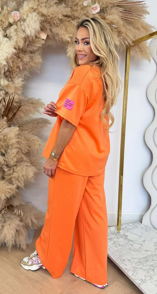 VIRAL LONG EMBLEEM SET ORANGE