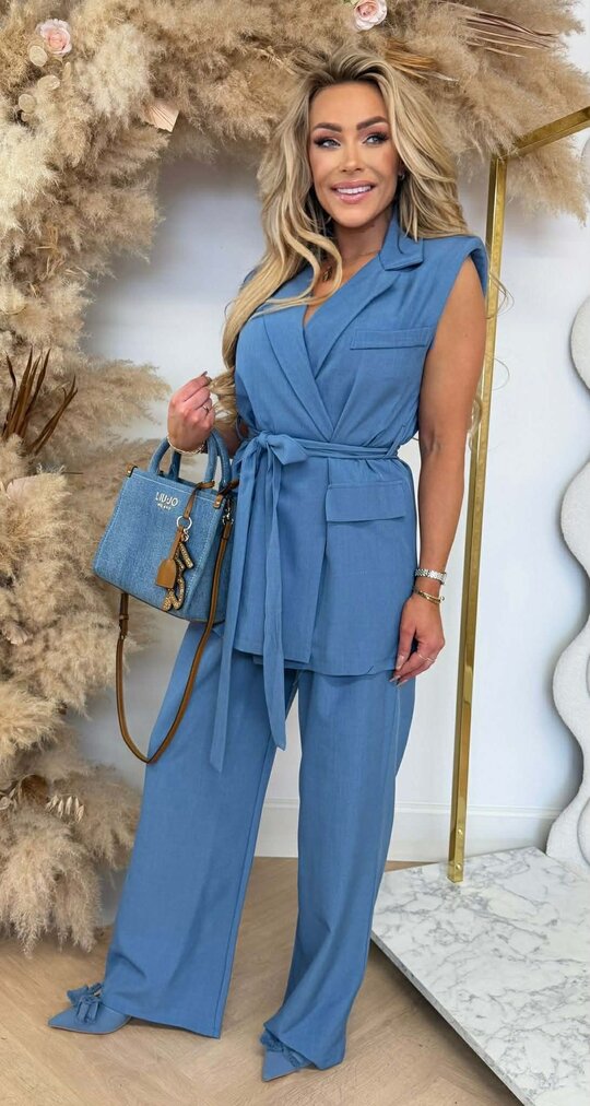 GILET LUS SET DENIMBLUE