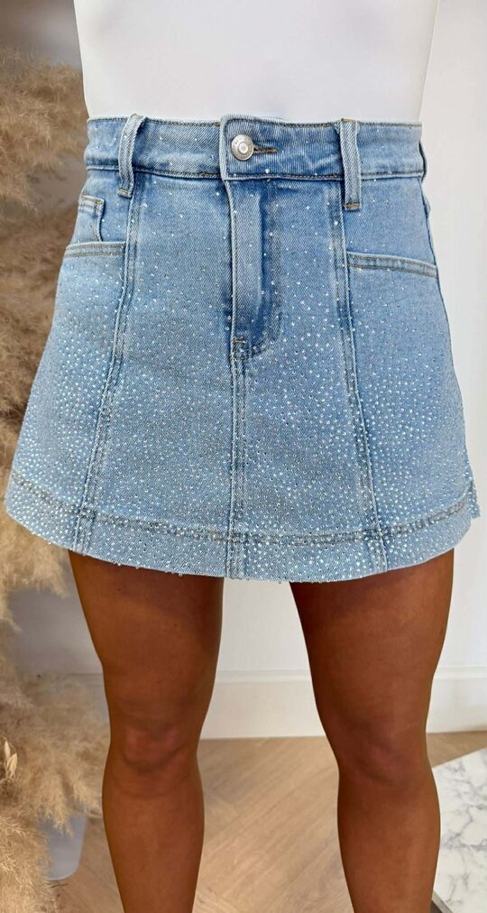 MARI GLITTER SKORT MG-927 DENIMBLUE