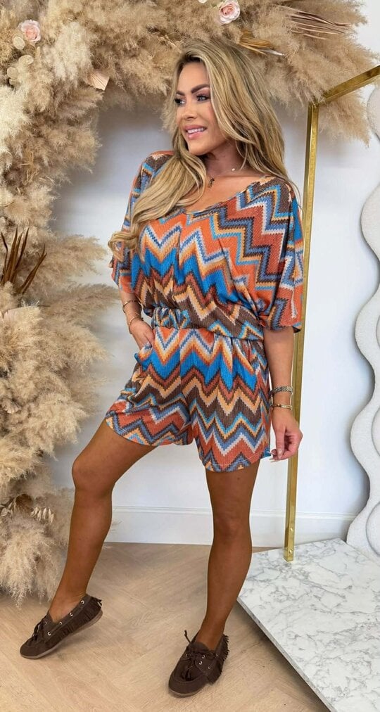 ZIGZAG STRIK LUREX SET ORANGE