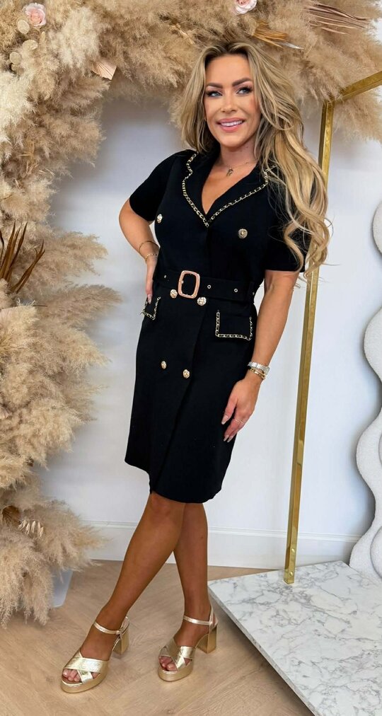 CHANY CHAIN DRESS 6067 BLACK