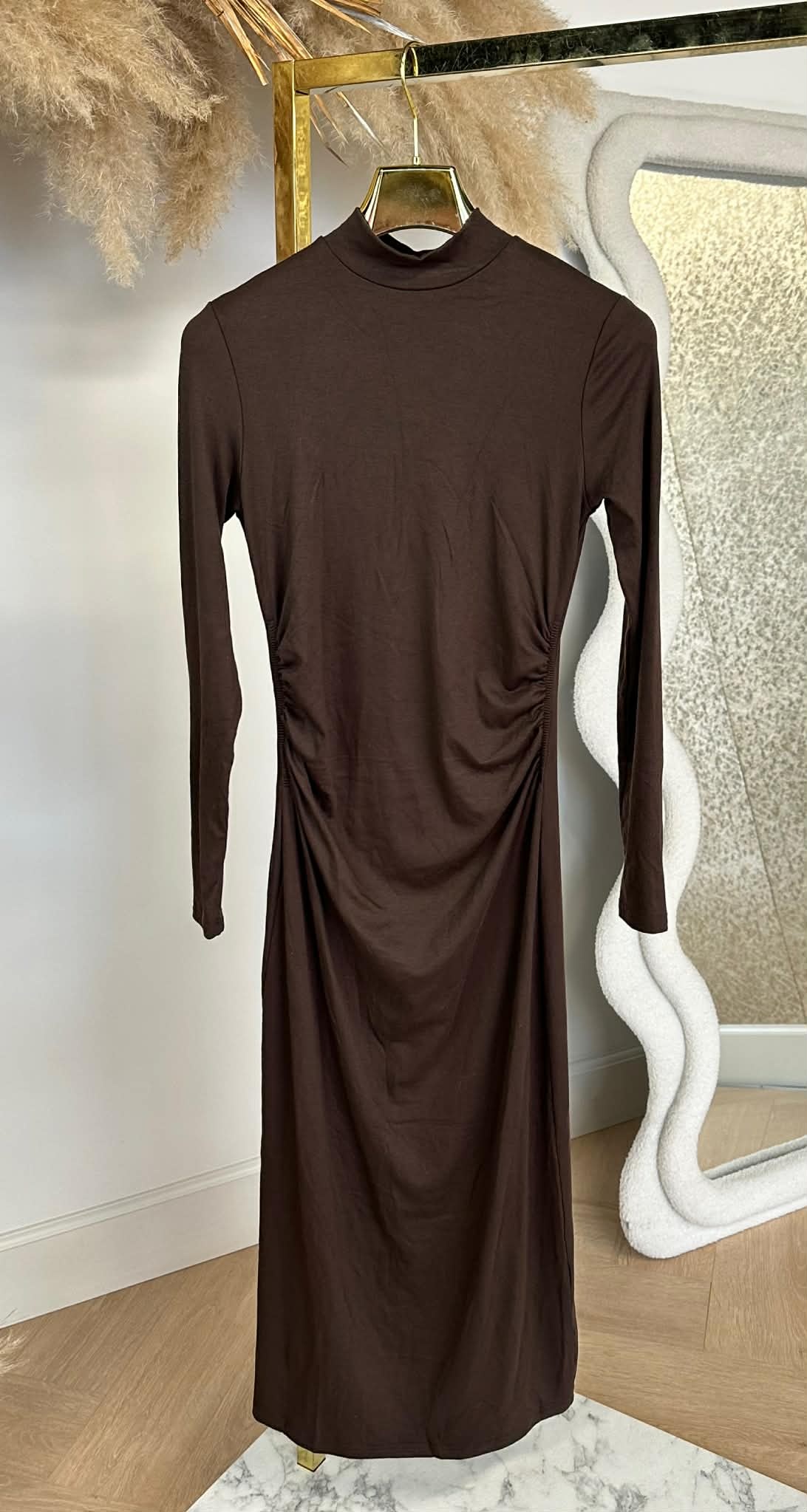 BY SWAN PERFECT BASIC DRESS 9978 COFFEE