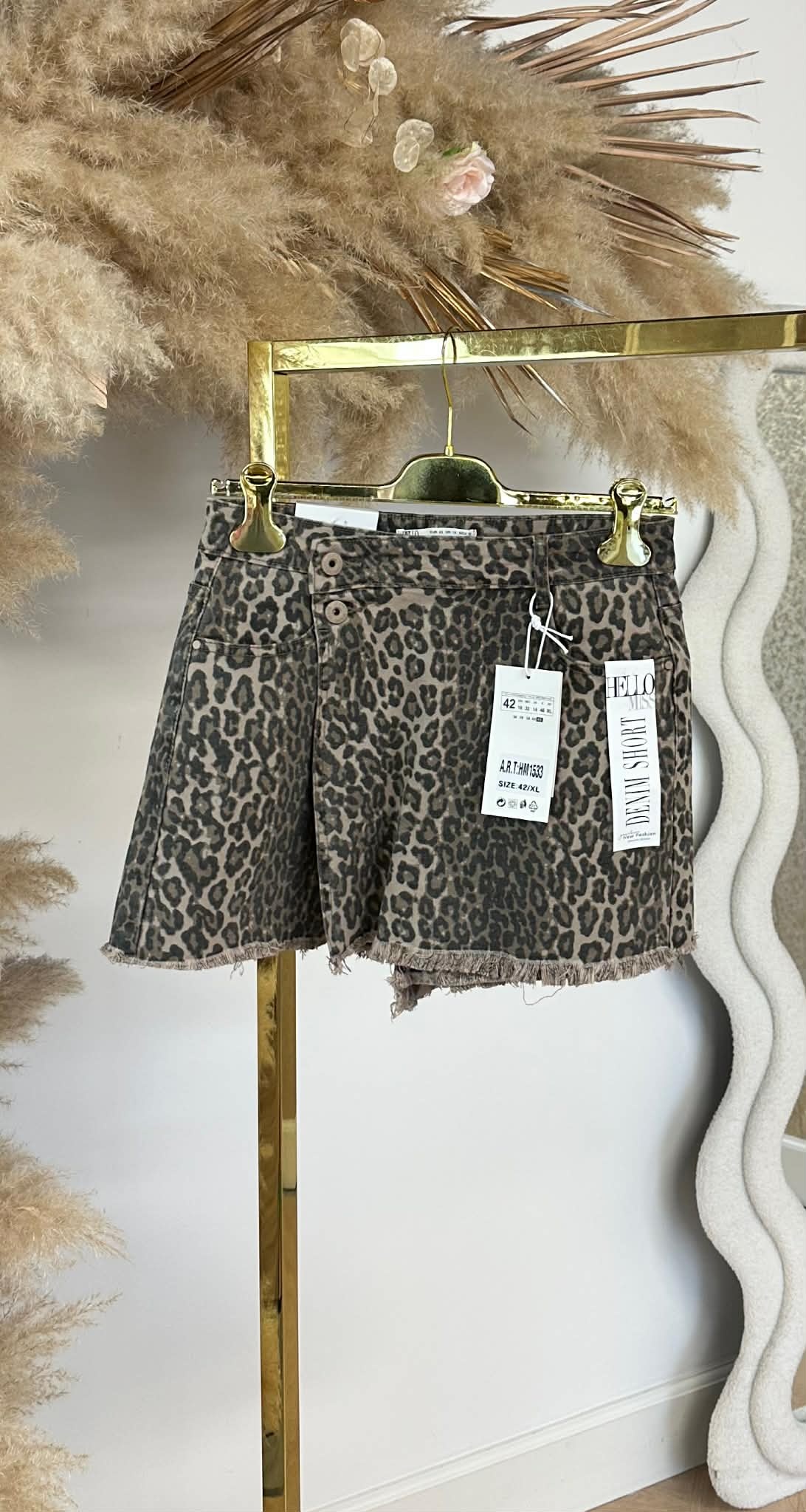 LEOPARD MUSTHAVE SKORT 1533 BEIGE
