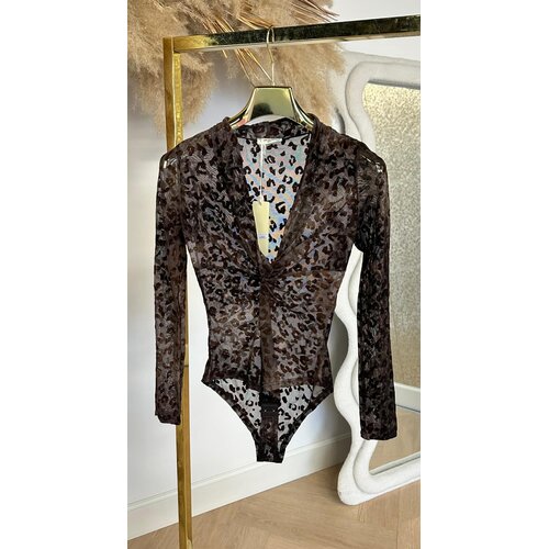 MESH LEO VELVET BODY 61920 CHOCO