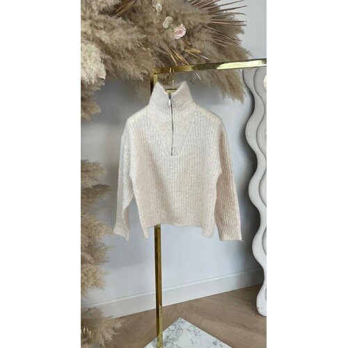 ZIPPER COMFY SWEAT 8501 ECRU