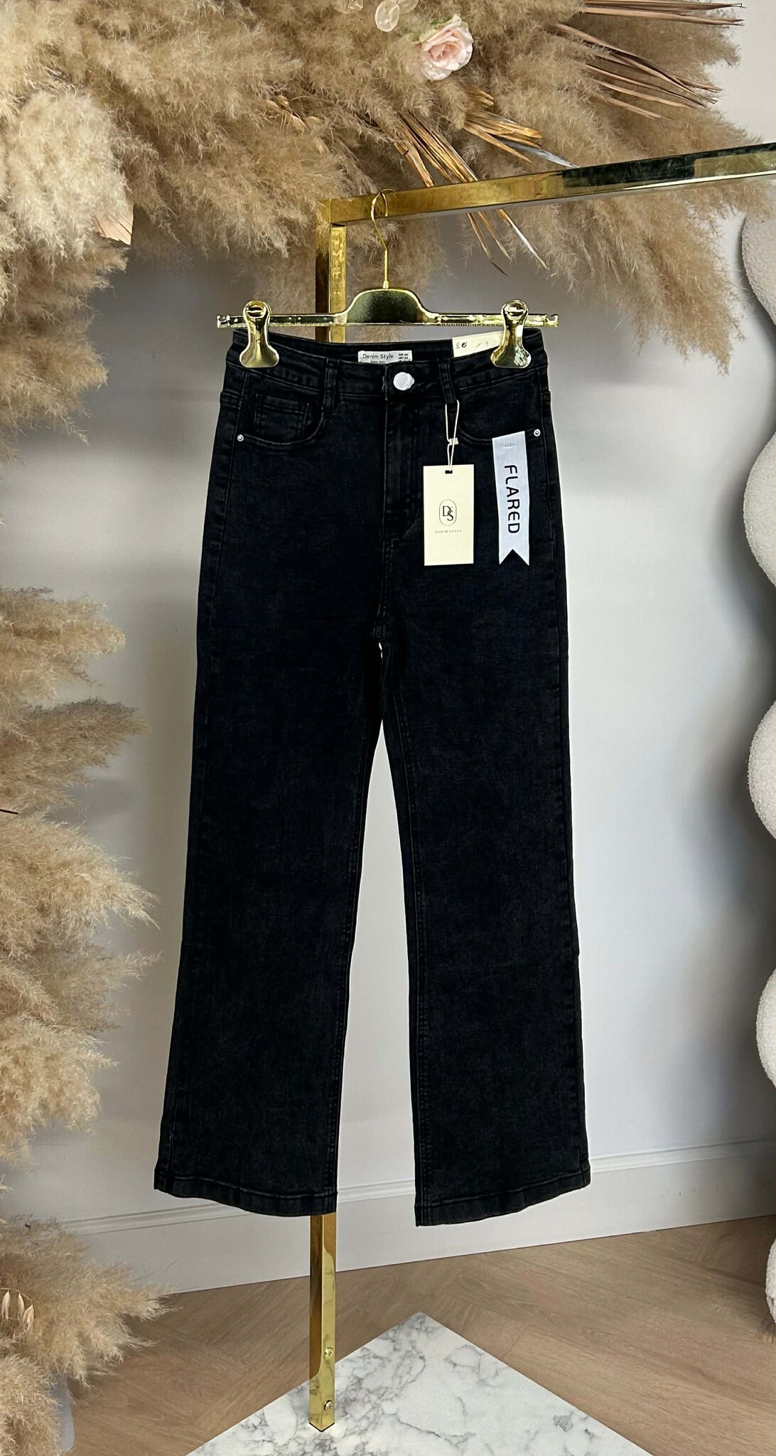 FLARED JEANS 6336 DARKGREY