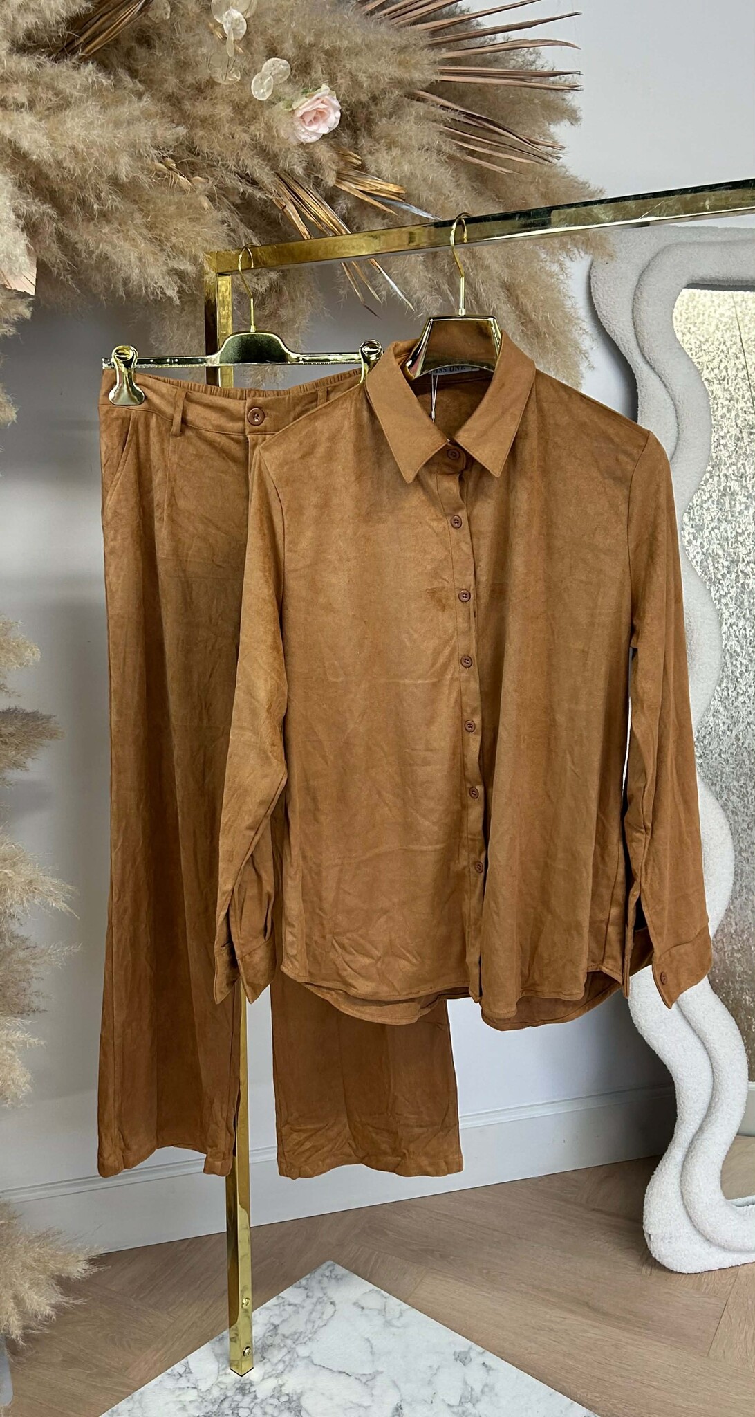 SUEDINE SET 2686 CAMEL