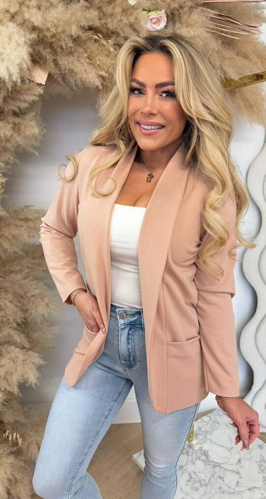 BASIC VESTJE L MOUW OLDPINK