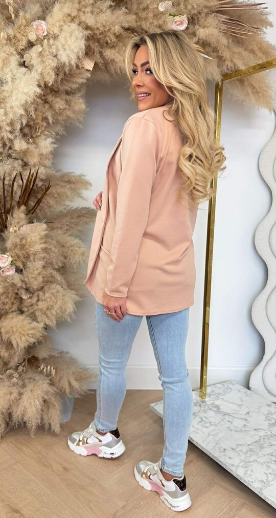 BASIC VESTJE L MOUW OLDPINK