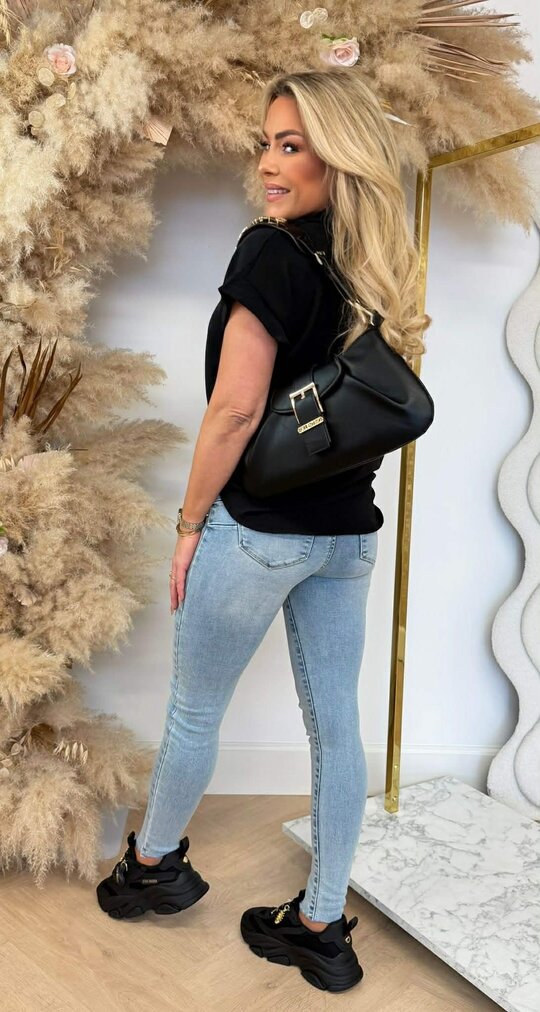 GOLDEN KNOT BLOUSE BLACK