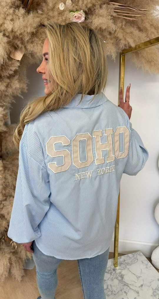 TEDDY SOHO STRIPE BLOUSE 7471 BLUE