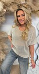 OVERLAYER KNIT TOP BEIGE