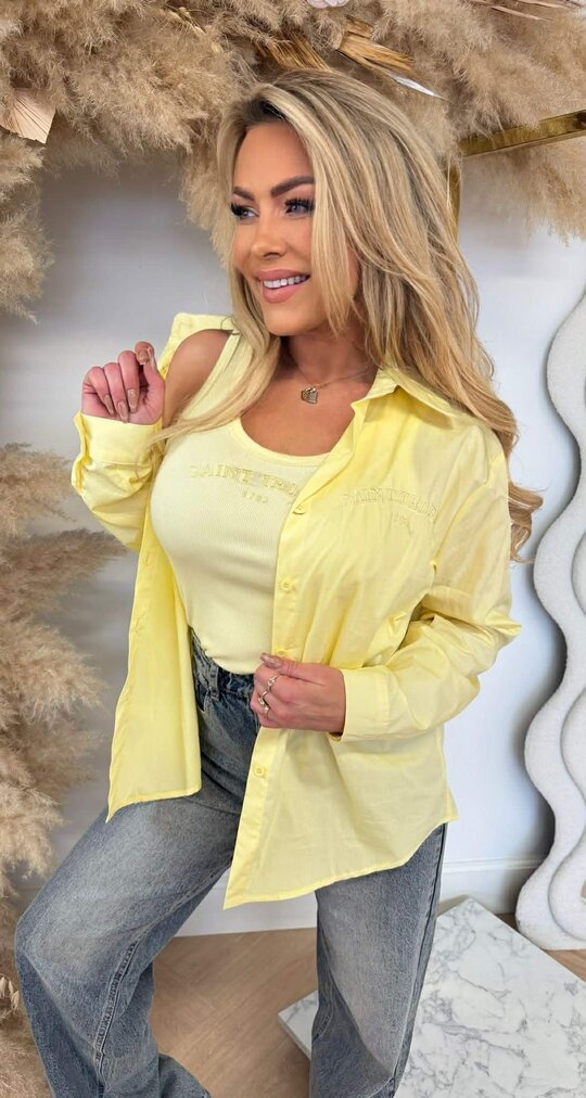 SAINT TROPEZ BLOUSE + TOP 15531 YELLOW