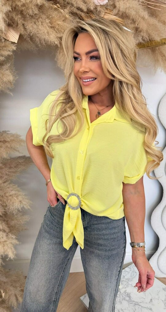 GOLDEN KNOT BLOUSE YELLOW