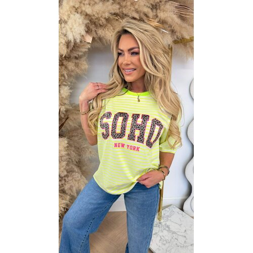 SOHO LEO STRIPE TEE 00916-2 YELLOW