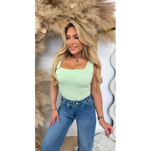 CECE BASIC TRAVEL TOP LIGHTGREEN