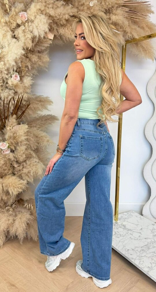 CECE BASIC TRAVEL TOP LIGHTGREEN