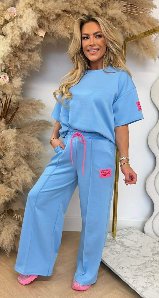 VIRAL LONG EMBLEEM SET BLUE