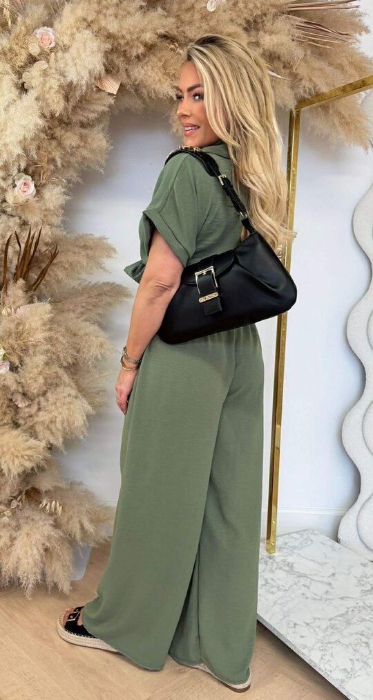 SIMPLE CLASSY CO-ORD SET ARMY SIMPLE CLASSY CO-ORD SET ARMY