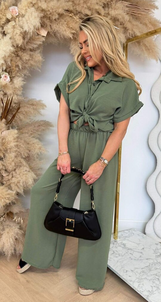 SIMPLE CLASSY CO-ORD SET ARMY SIMPLE CLASSY CO-ORD SET ARMY