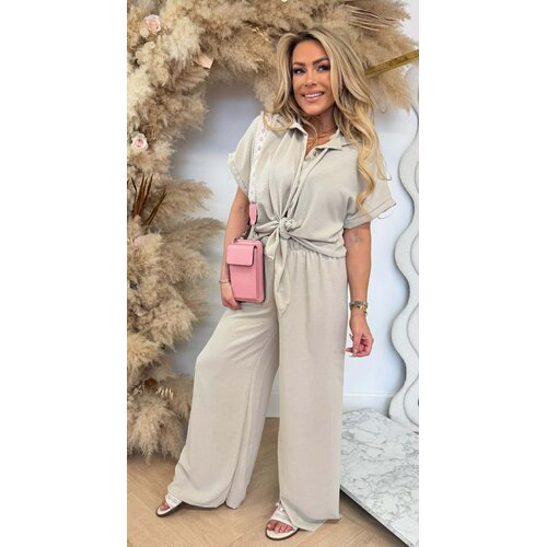 SIMPLE CLASSY CO-ORD SET BEIGE