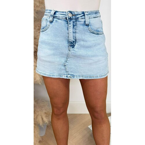 DENIM SKORT WH0089-3 LIGHTDENIM DENIM SKORT WH0089-3 LIGHTDENIM
