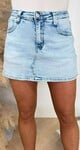 DENIM SKORT WH0089-3 LIGHTDENIM