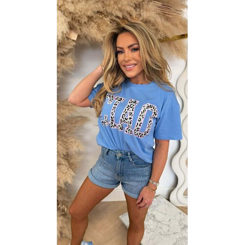 CIAO LEO TEKST SHIRT 8011546 BLUE CIAO LEO TEKST SHIRT 8011546 BLUE