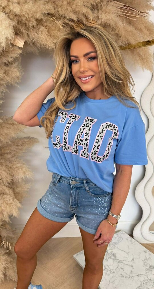 CIAO LEO TEKST SHIRT 8011546 BLUE