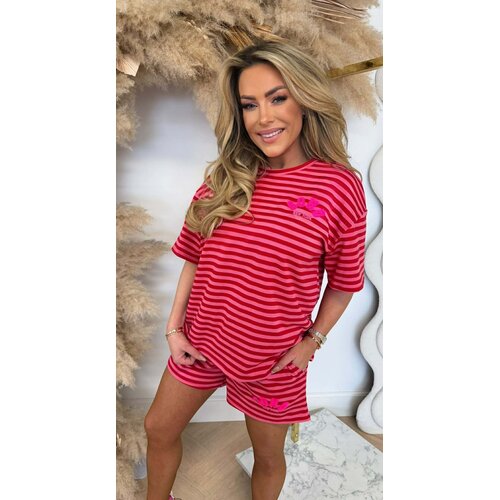 STRIPE SOHO SET RED