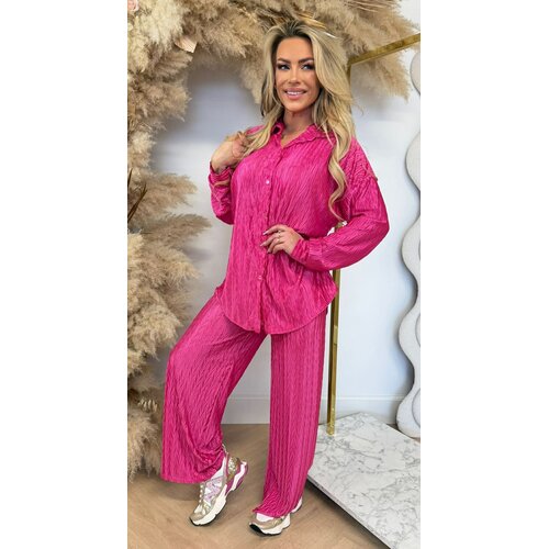 WAVY PLISSE SET PINK