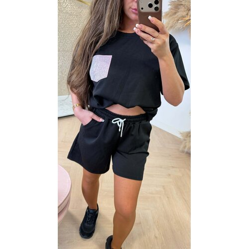 SOPHIE GLOWY DOUBLE POCKET SETJE BLACK