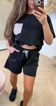 SOPHIE GLOWY DOUBLE POCKET SETJE BLACK