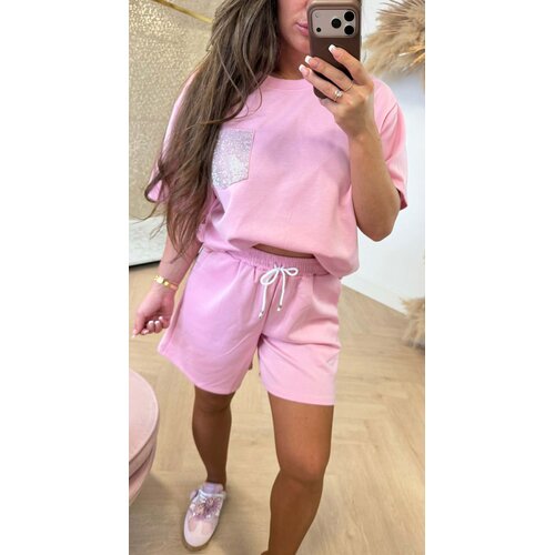 SOPHIE GLOWY DOUBLE POCKET SETJE PINK