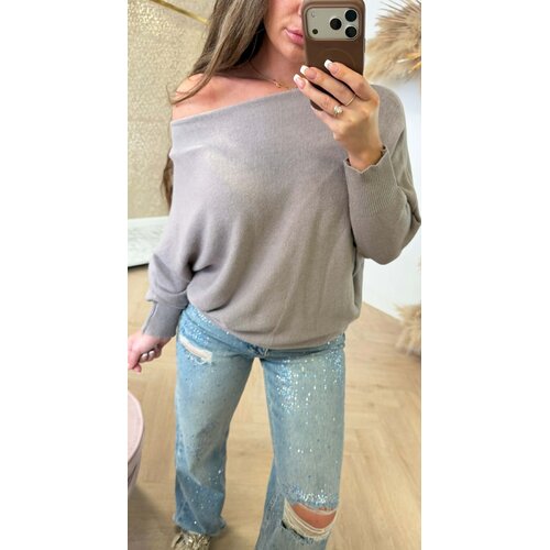 LAURA SOFT TOUCH TOP TAUPE