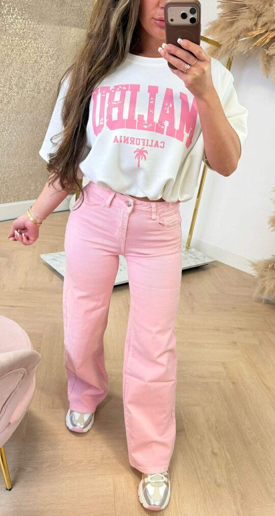 MALIBU CROPPED TEE WHITE