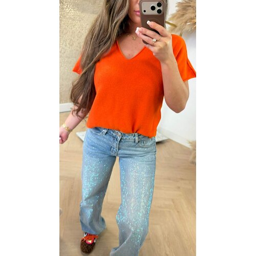 NEW COLLECTION V TOP ORANGE