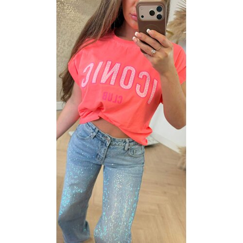 ICONIC DOTS T-SHIRT 690010-162 NEONCORAL