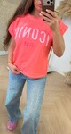 ICONIC DOTS T-SHIRT 690010-162 NEONCORAL