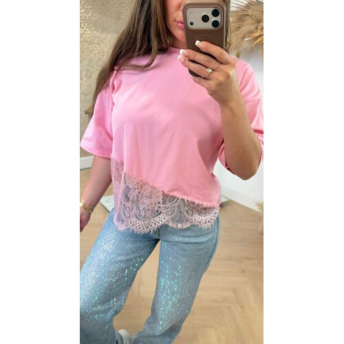 JUNA LACE TOP PINK