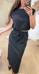 HOLI SET TOP + SKIRT BLACK