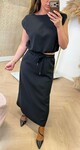 HOLI SET TOP + SKIRT BLACK