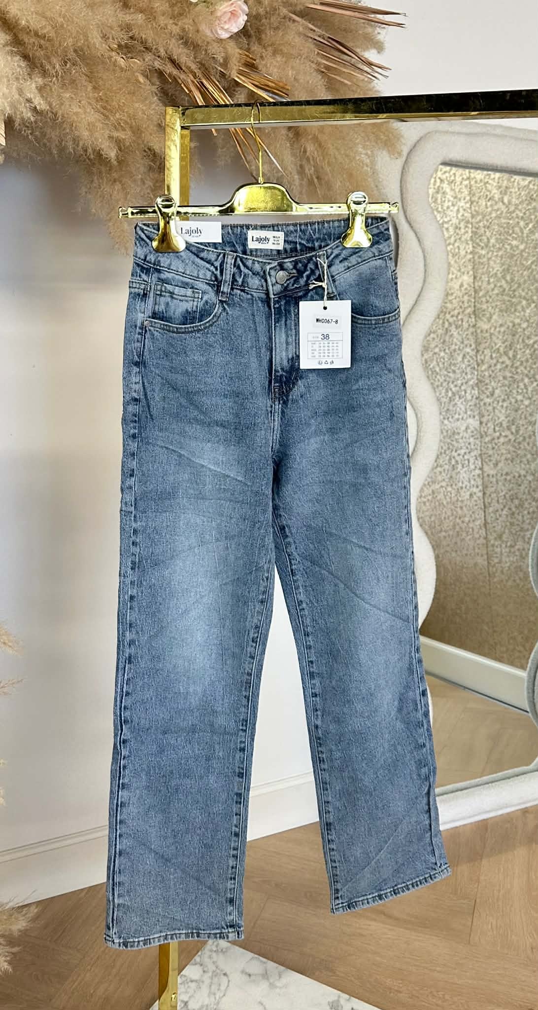 STRAIGHT FIT JEANS 0067-8 LIGHTDENIM