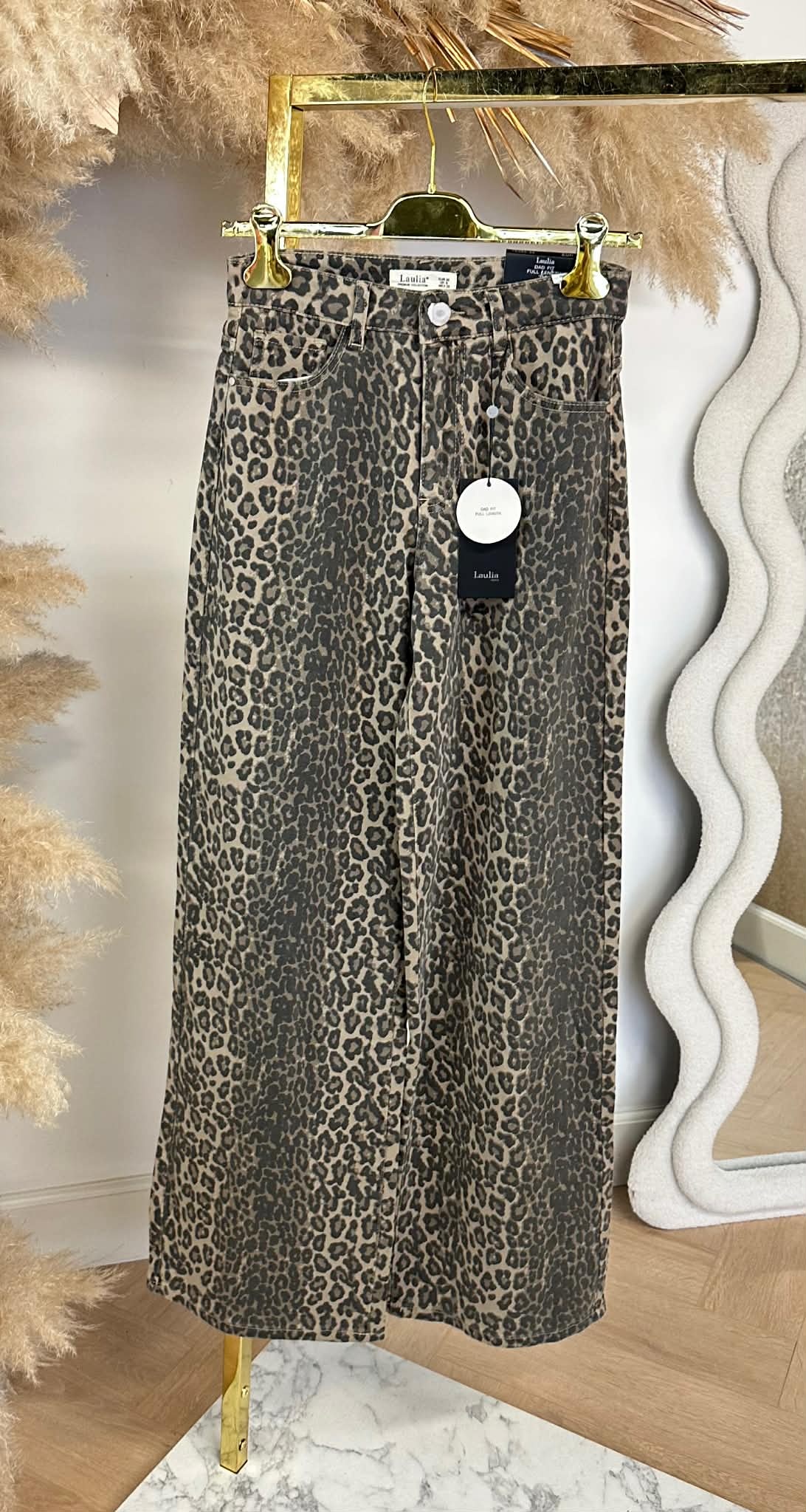 LEOPARD DAD FIT JEANS 6768 LEOPARD