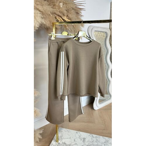 DEWI BASIC STRIPE SET TAUPE