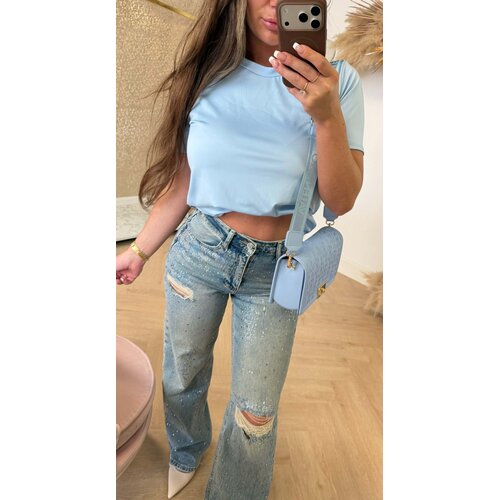 SMOOTH FIT BASIC TEE ICEBLUE