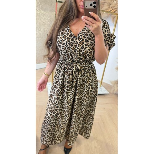 MAXI BUTTON DRESS LEO