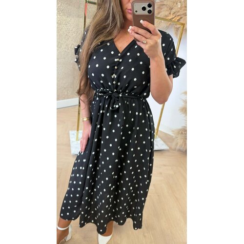 MAXI BUTTON DRESS BLACK